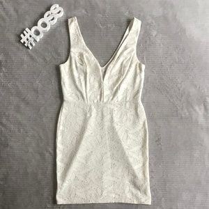 Charlotte Russe Ivory/Silver Dress